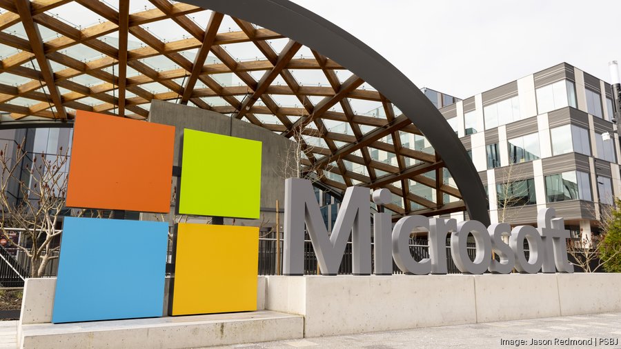 MicrosoftÕs corporate headquarters is pictured in Redmond, Washington