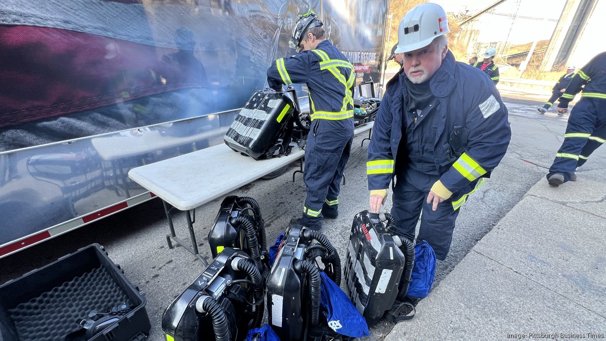 Drill shows how Consol responds to fire emergency inside its big coal ...