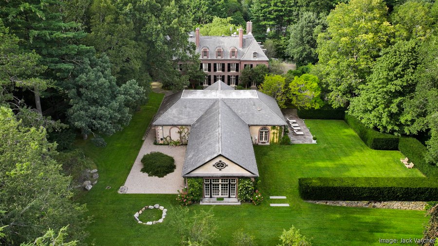A Brookline estate with a pool house is on the market for 25M Boston