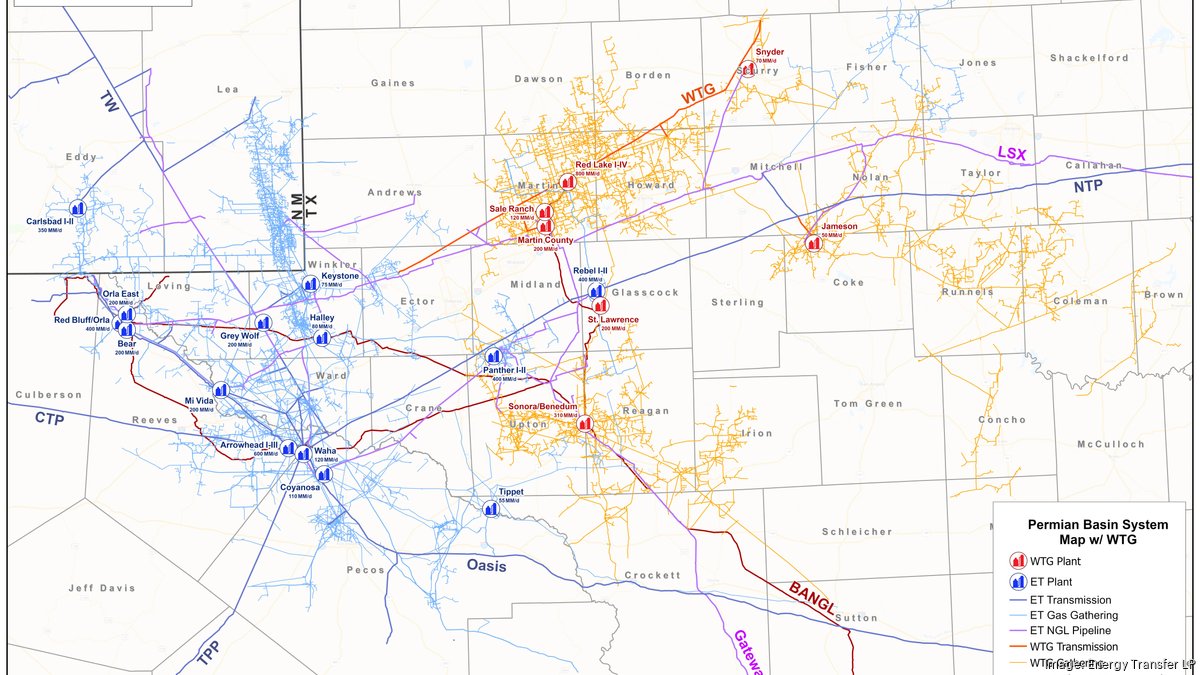 Energy Transfer to buy WTG Midstream for $3.25B - Dallas Business Journal