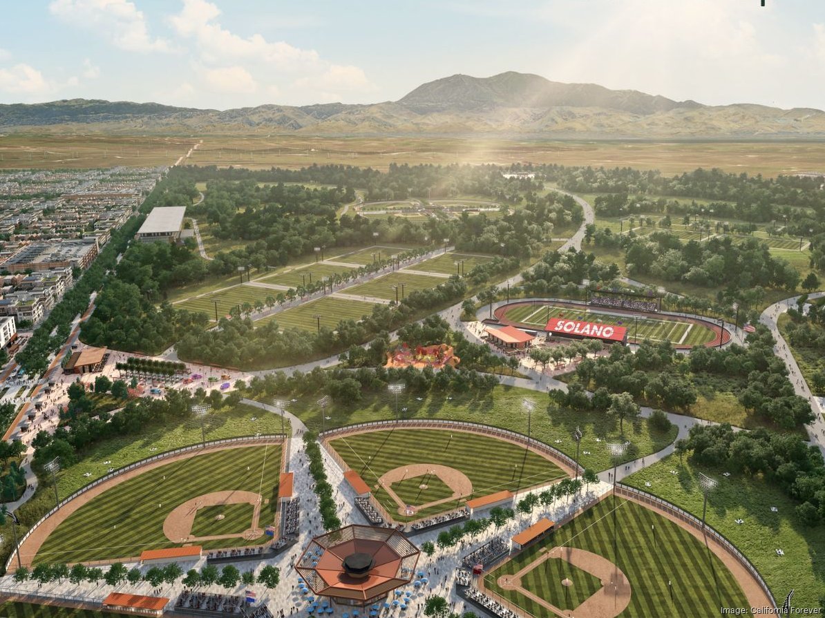 California Forever adds sports complex to plans for ground-up city in Solano  County - San Francisco Business Times
