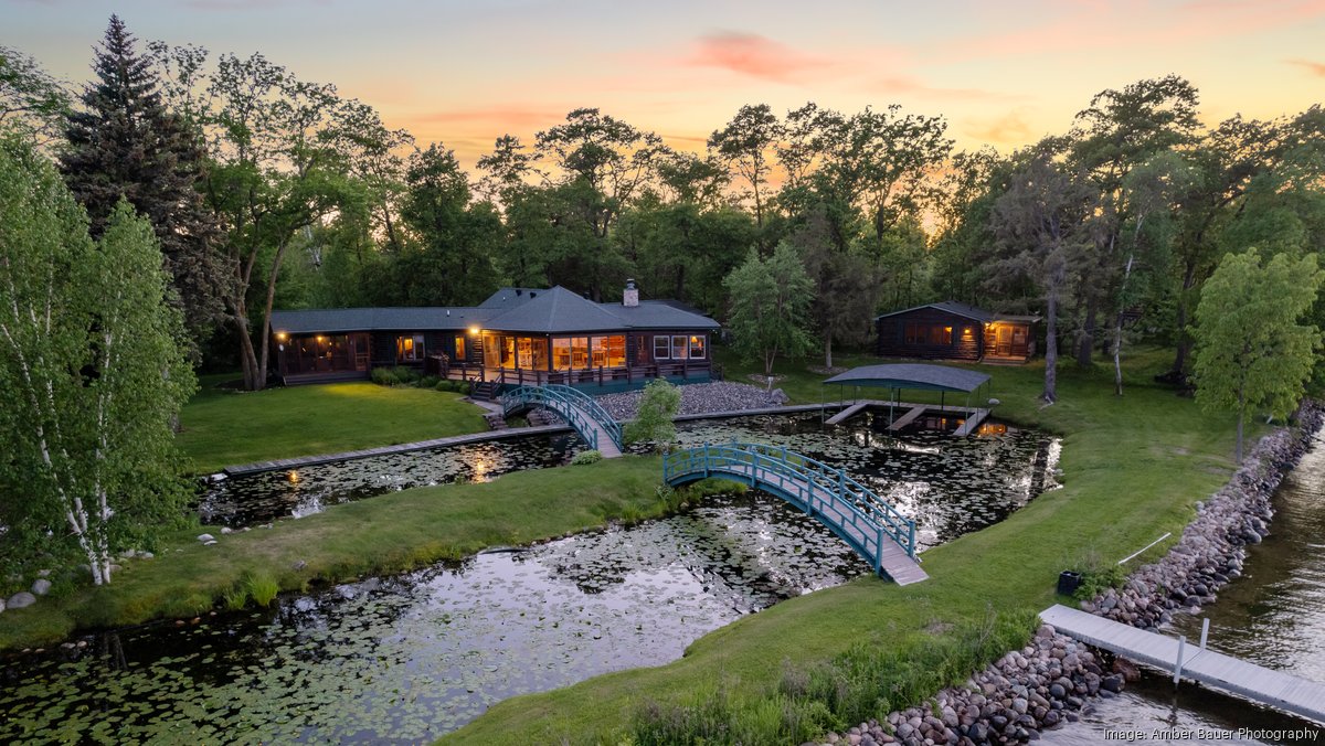 Gull Lake cabin on peninsula with lagoon lists for 3.5M Minneapolis / St. Paul Business Journal
