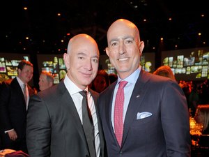 Jeff and Mark Bezos