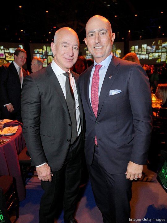 Jeff and Mark Bezos