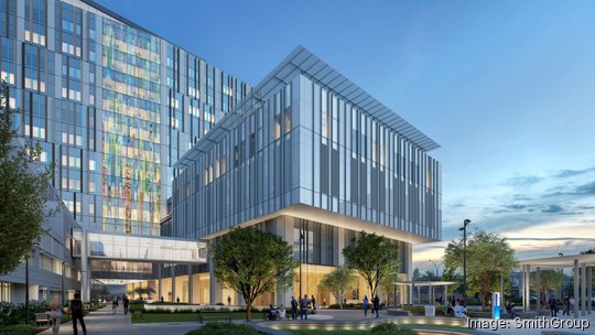 UC Davis Medical Center new tower rendering, Stockton Boulevard, Sacramento