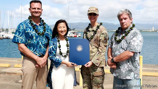 Hawaiian Telcom Navy HT Fiber Dedication