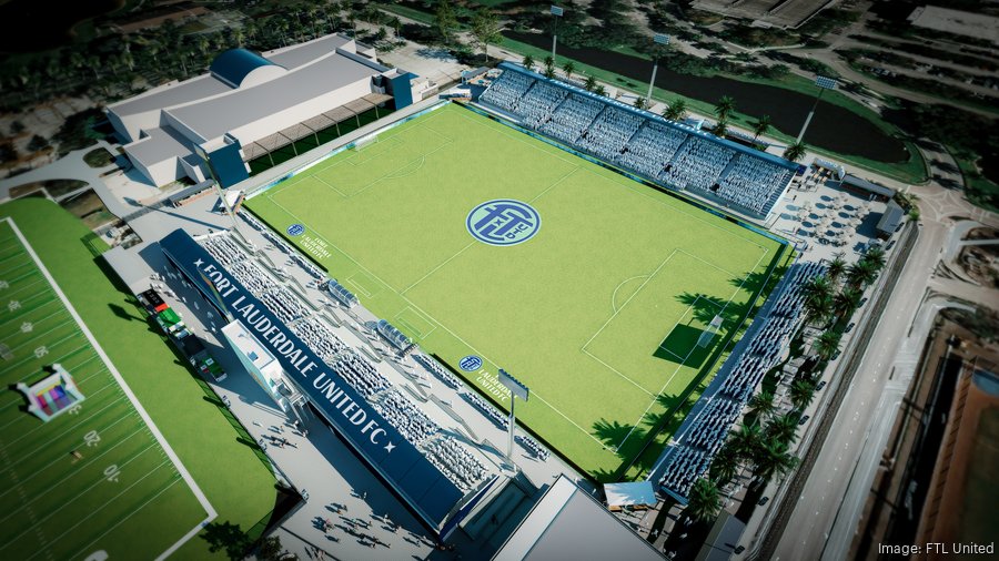 Women's soccer stadium building at Davie's Nova Southeastern University