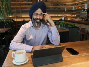 Karandeep Anand is president of Brex, in downtown Bellevue, Washington