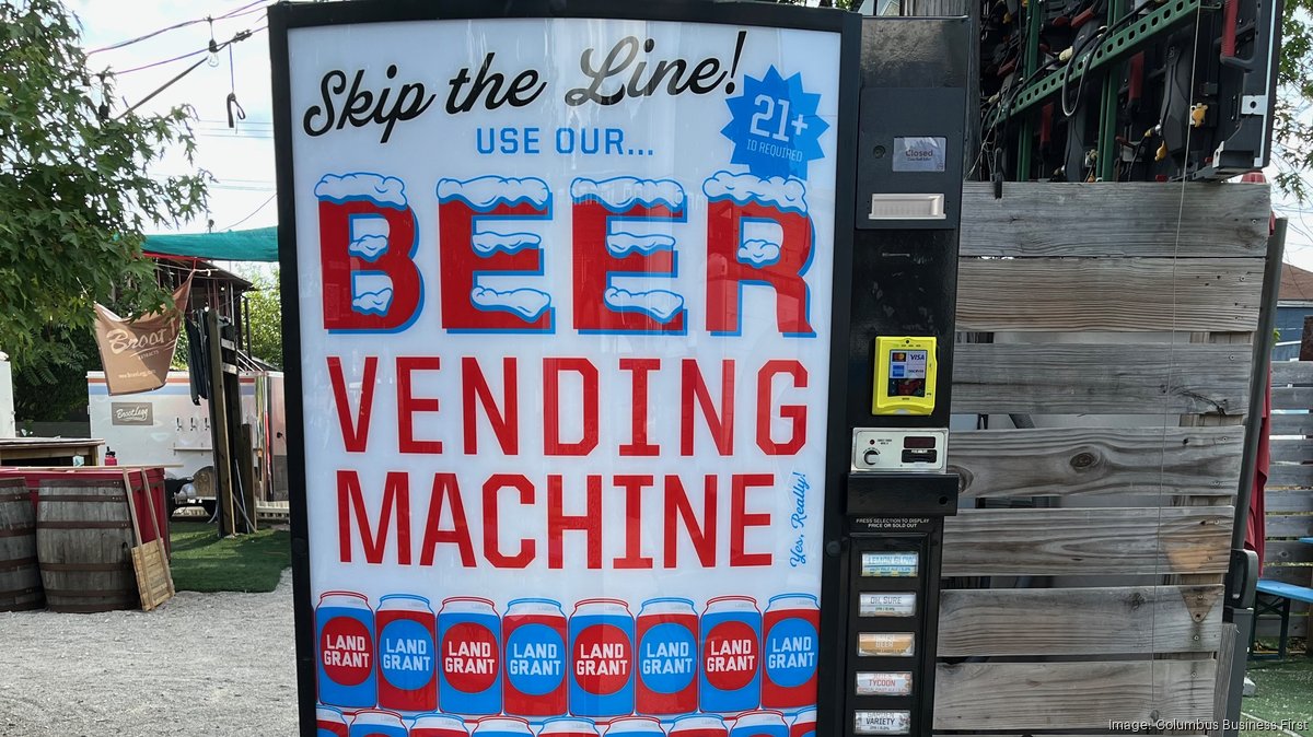 Beer vending machine invented in Columbus debuts at LandGrant Brewing