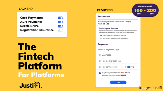 JustiFi Fintech Checkout