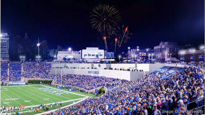 Duke football unveils 'Devils Deck' at Wallace Wade Stadium - Triangle ...