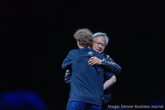 Jensen Huang and Mark Zuckerberg SIGGRAPH