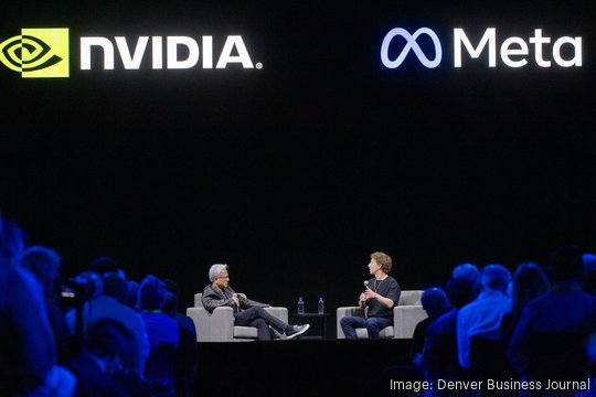 Jensen Huang and Mark Zuckerberg SIGGRAPH