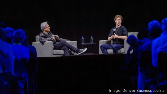 Jensen Huang and Mark Zuckerberg SIGGRAPH