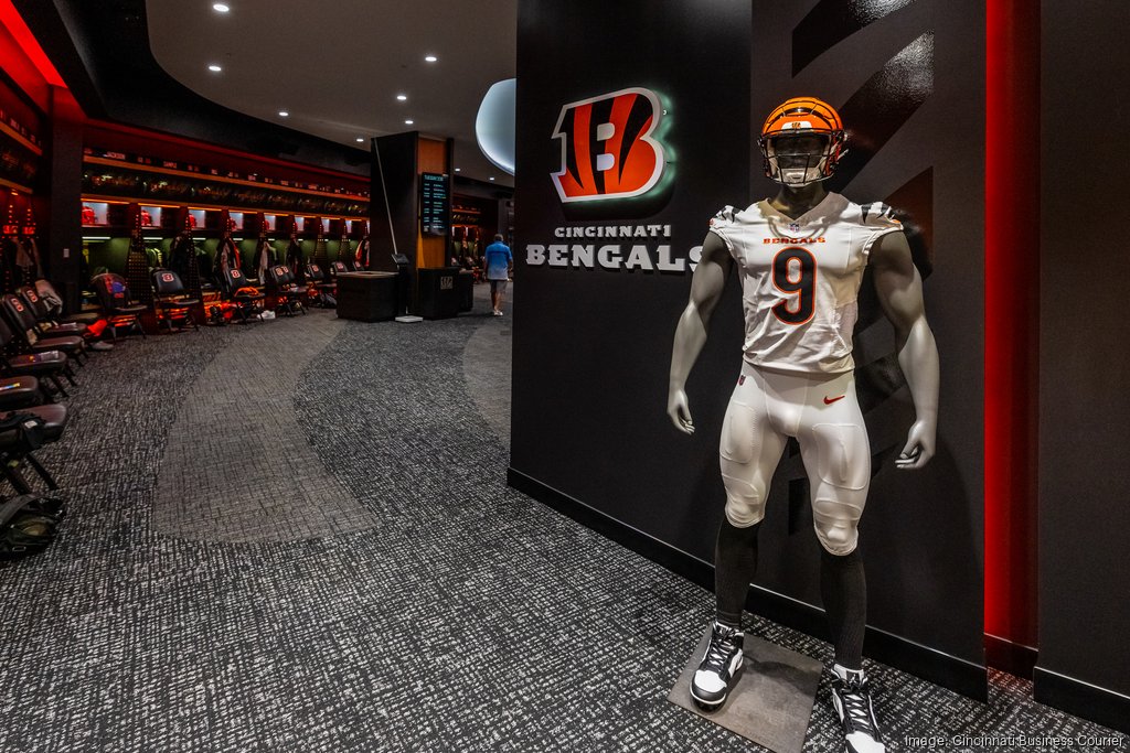 Cincinnati Bengals preview renovated Paycor Stadium locker room Cincinnati Business Courier