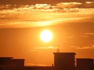 Golden Sunrise Above The City