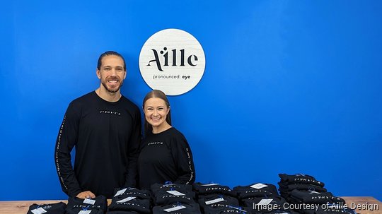 Jake and Alexa Aille Design Team Amazon Braille Shirts