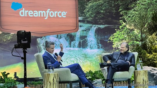 Governor Gavin Newsom signs bills at Dreamforce