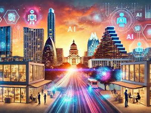 DALL-E depiction of Austin's growing AI scene