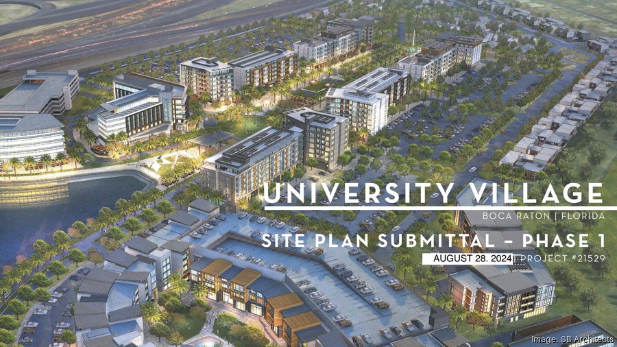 New plans for University Village in Boca Raton filed by PennFlorida