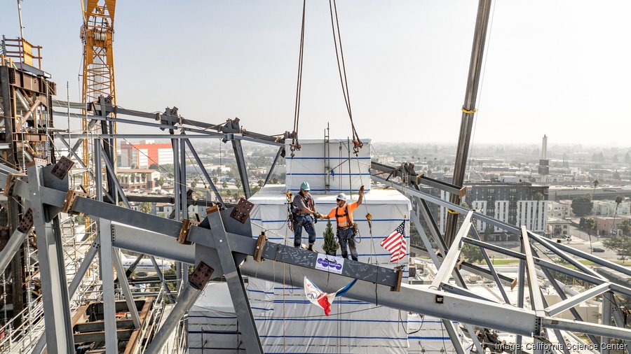 California Science Center 'tops out' Endeavour building L.A. Business