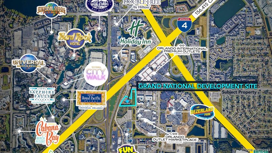 Compass markets Orlando land near Universal, IDrive outlets for sale