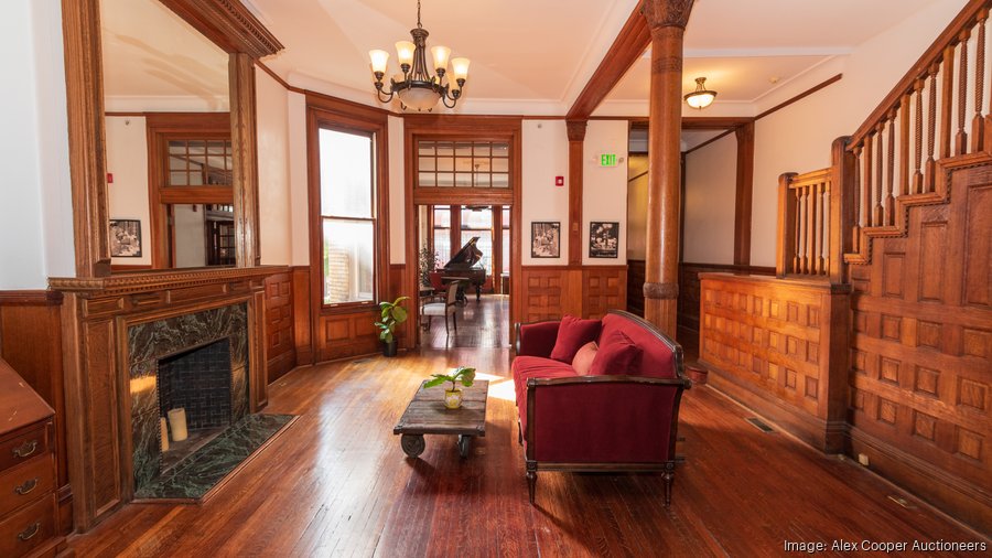 Rowhouse mansion in Baltimore's Mount Vernon heads to auction