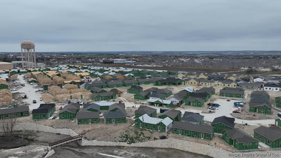 Empire's Village at Hutto Station is an under-construction, build-to-rent project with 276 units. EMPIRE GROUP OF COS.