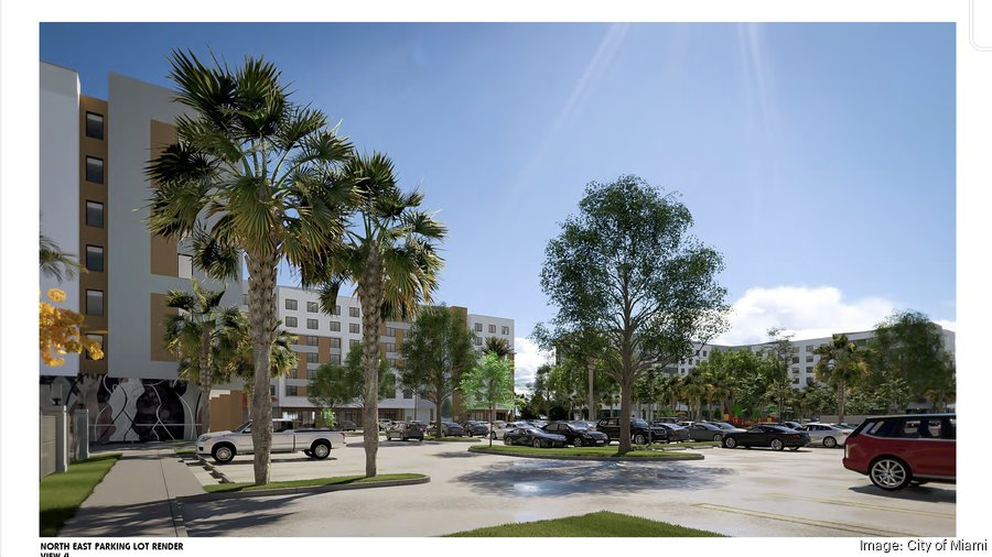 Parking lot Phase V rendering