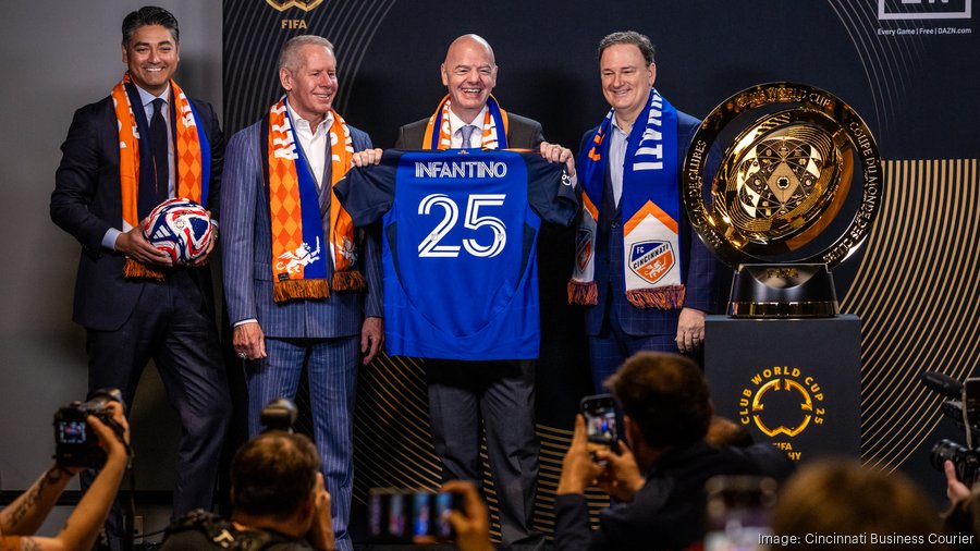 FIFA president visits Cincinnati, announces $1M gift for host