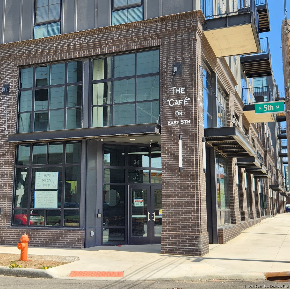 The Cafe on East 5th now open at Crossline in Weinland Park