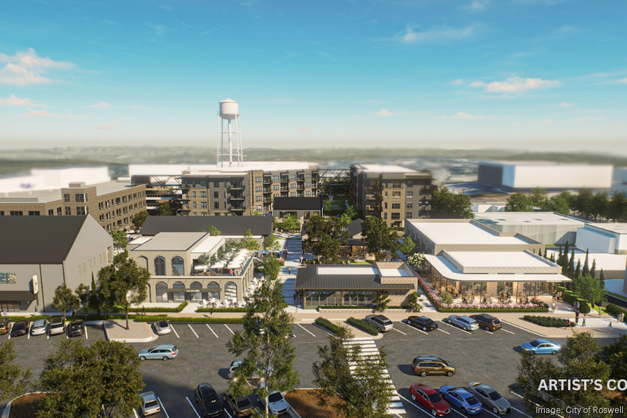 Developer unveils new plan for mixed-use project in downtown Roswell