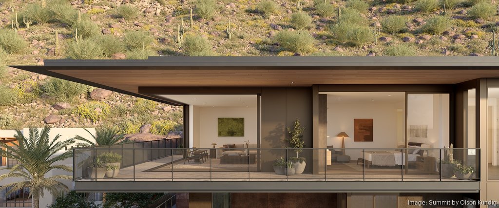 Summit by Olson Kundig Penthouse Unit 1301 Aerial to Camelback copy