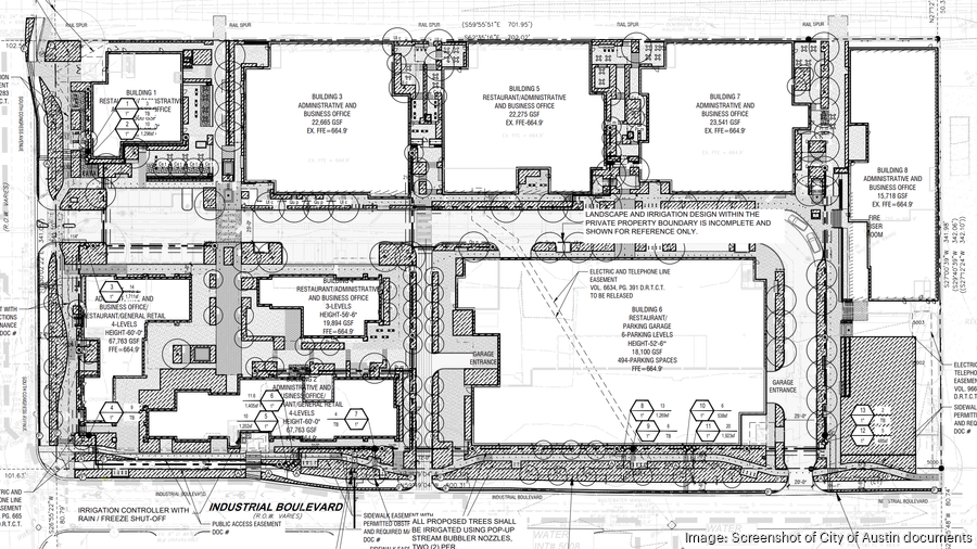 This roughly-200,000-square-foot mixed-use development is being planned in South Austin's St. Elmo District. SCREENSHOT OF CITY OF AUSTIN DOCUMENTS
