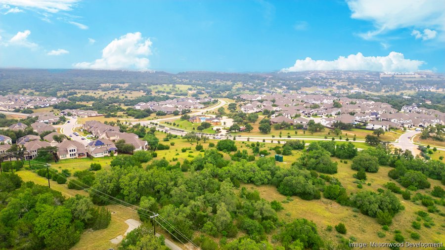 Roughly 150 homes have been built in the development off Hamilton Pool Road since 2018, and hundreds more will rise soon. MASONWOOD DEVELOPMENT