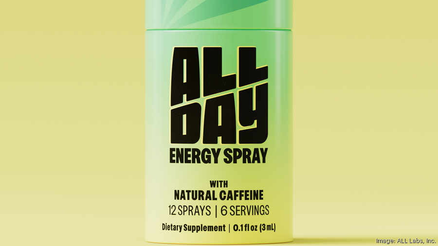 国内で当店のみ ORGANIC EMOTION - Spray-Faded Ticket Graphic Allday launches caffeine spray in Austin - Austin Business