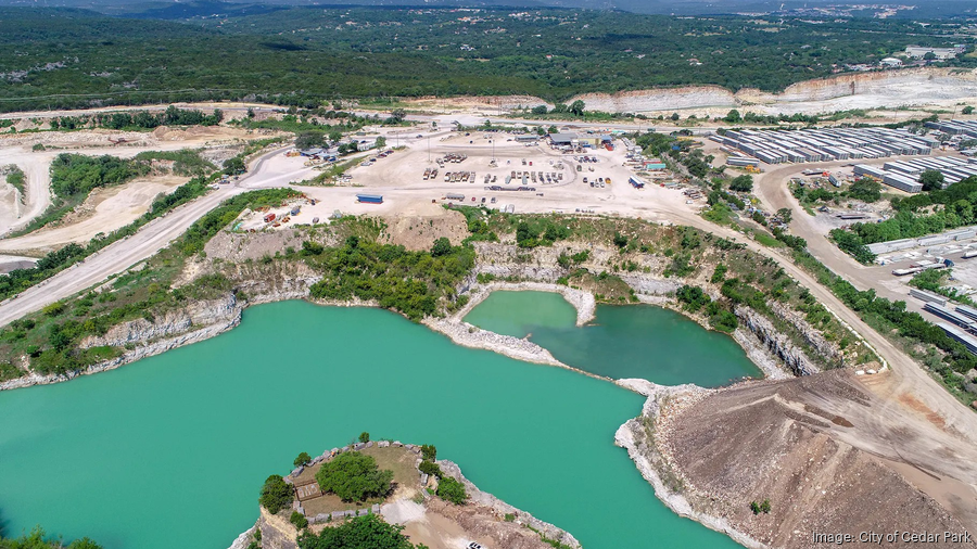 The 215-acre Lime Creek Quarry, which is owned by the city of Cedar Park, is being remediated with the hope of turning it into a mixed-use development with an emphasis on life sciences space. CITY OF CEDAR PARK