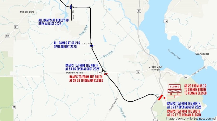 New Clay County road segment connects I-10 to Green Cove