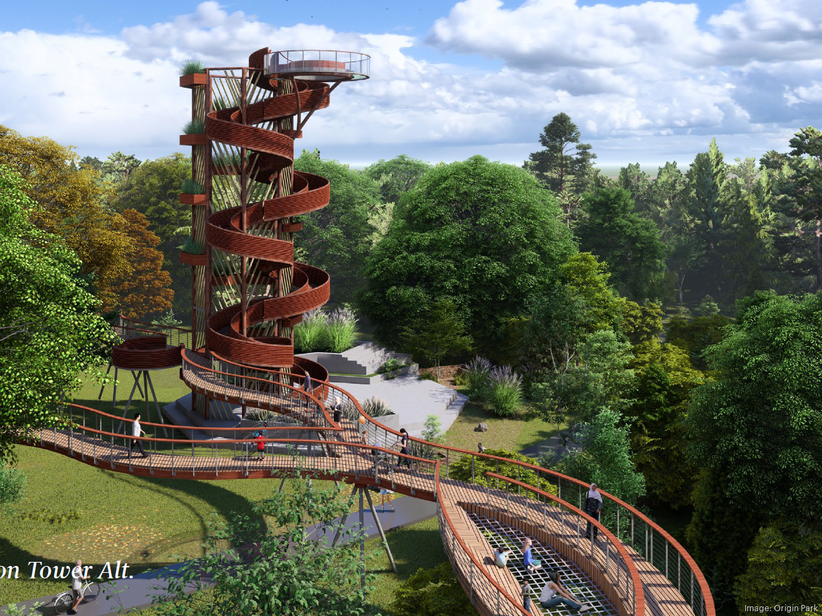 Origin Park shares zip line renderings by Experiential Resources