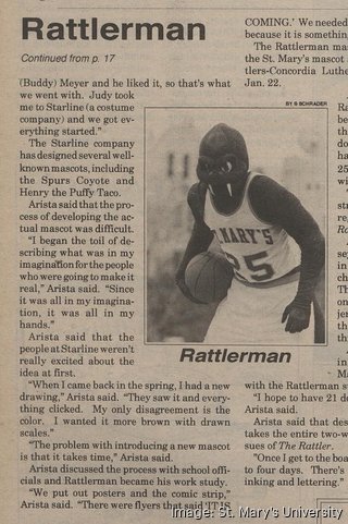 The Rattlers' mascot celebrates a century at St. Mary’s University ...