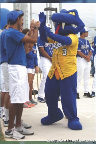 The Rattlers' mascot celebrates a century at St. Mary’s University ...