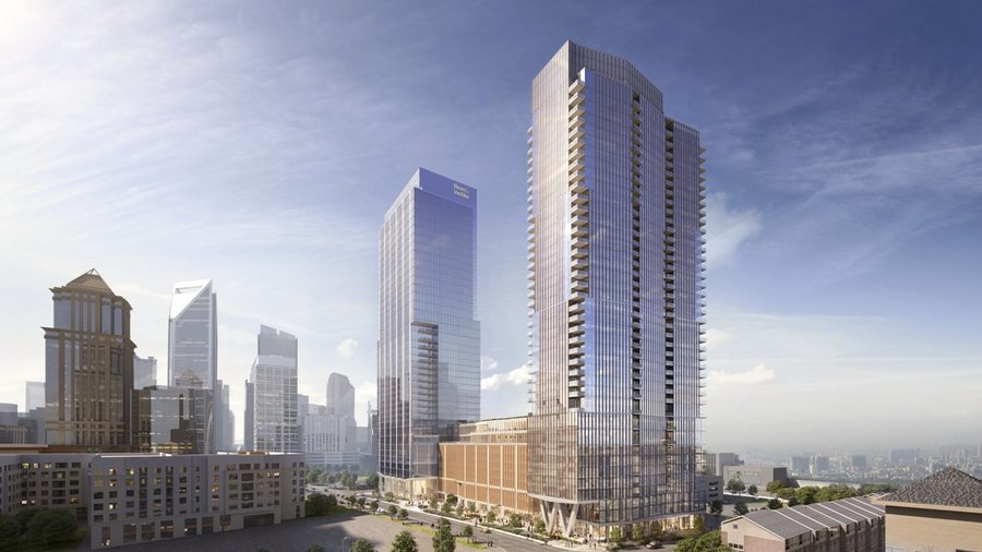 Queensbridge Collective rendering at 1111 S Tryon