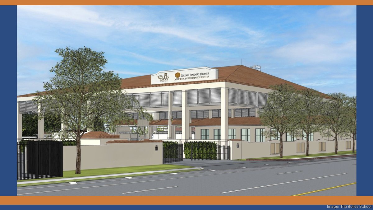 Bolles moves forward with athletic performance center after Dream Finders donation - Jacksonville Business Journal