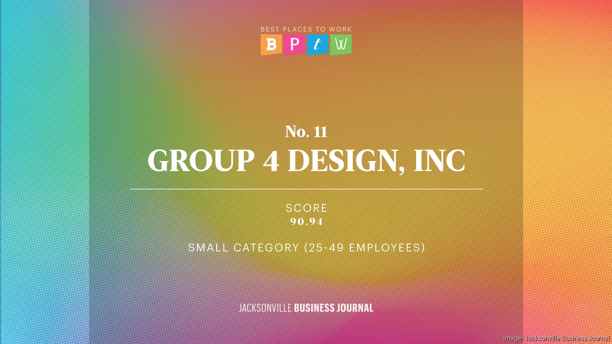 Best Place to Work: GROUP 4 DESIGN, INC - Small (25 - 49 ...