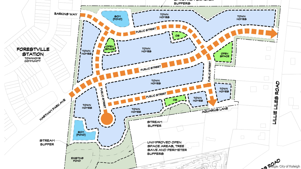 R&R Development seeks rezoning for 190 townhomes in Raleigh - Triangle ...
