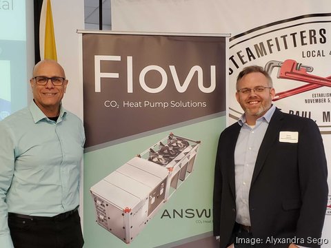 Flow Environmental Systems CFO Navaid Burney and CTO Sean Jarvie.