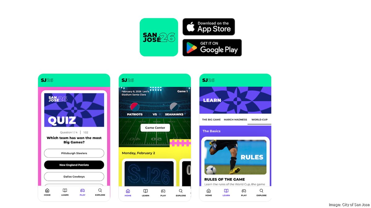 San Jose launches Game On, SJ26 sports app with Adobe - Silicon Valley ...