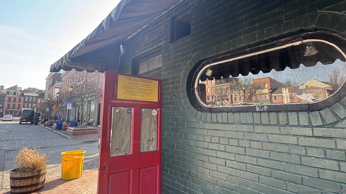 Fells Point restaurant wall 'in danger of falling,' slated for repairs - Baltimore Business Journal
