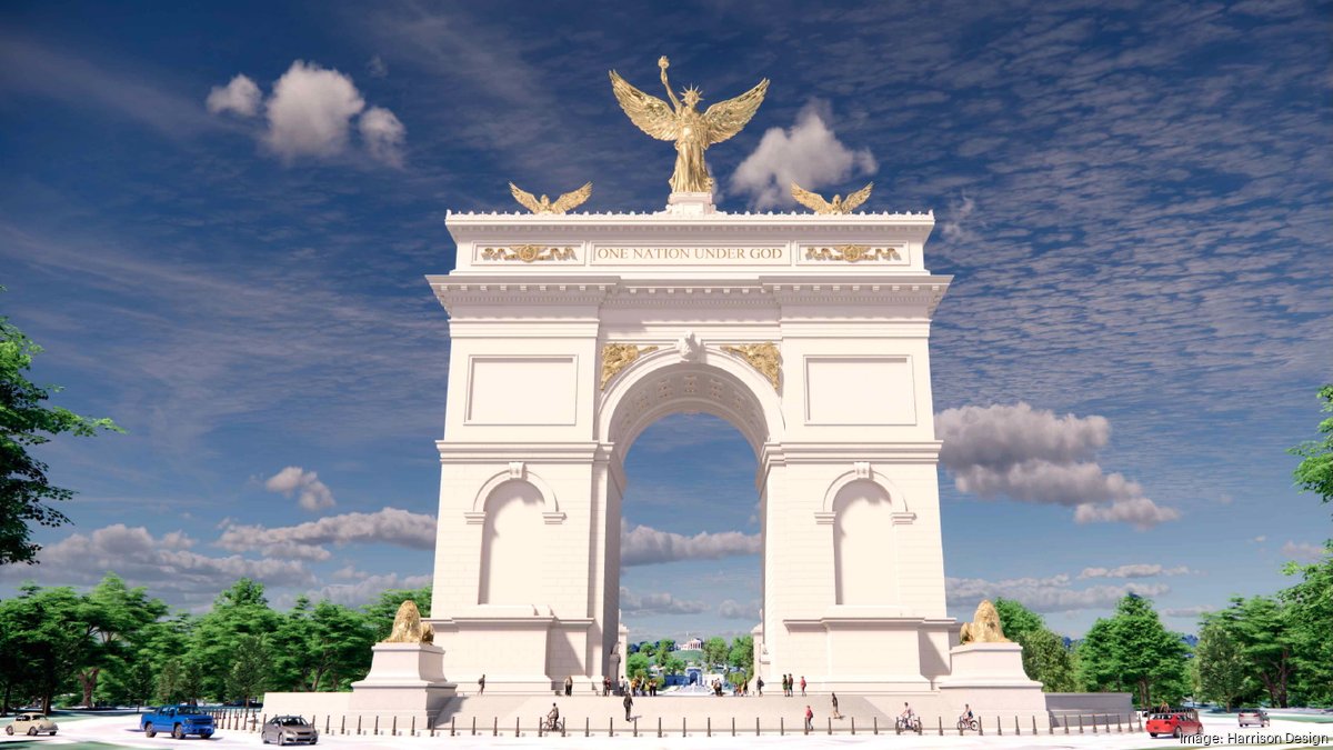 Trump administration to begin work at site of 250-foot triumphal arch, interior secretary says