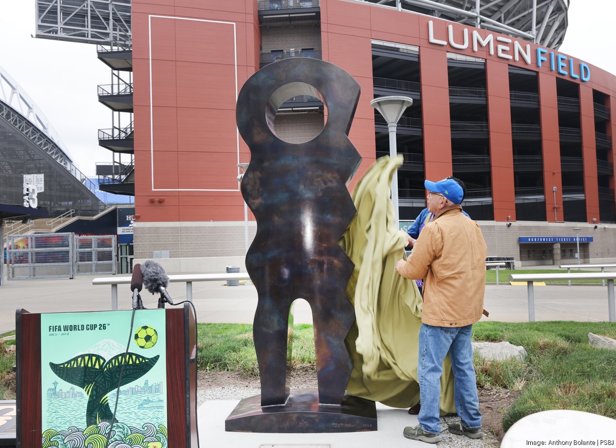 Lumen Field gets 9-foot bronze sculpture to commemorate World Cup
